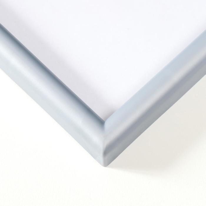 Фоторамка пластик L-4 20х25 см, серебр. мет.