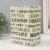 Шкатулка металл прямоугольная "Сладкая выпечка" набор 2 шт 7х11х18,5 8,5х14,5х20 см Шкатулка металл прямоугольная "Сладкая выпечка" набор 2 шт 7х11х18,5 8,5х14,5х20 см