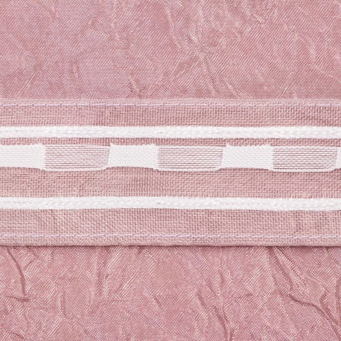 Штора Тергалет 135х260 см - 2шт, розовая, 100% полиэстер