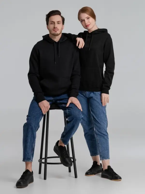 Толстовка с капюшоном Slam 320, черная, размер XS Толстовка с капюшоном Slam 320, черная, размер XS