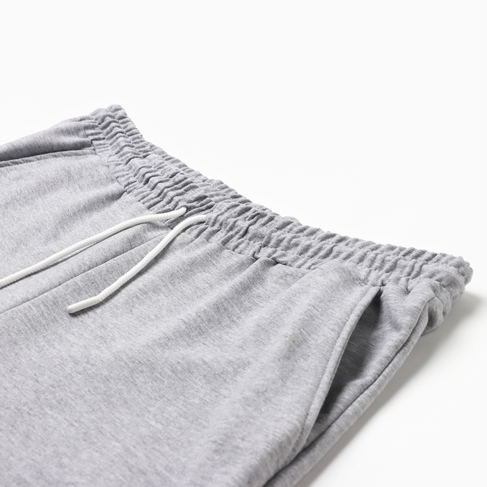 Брюки мужские, цвет серый меланж, р-р 52