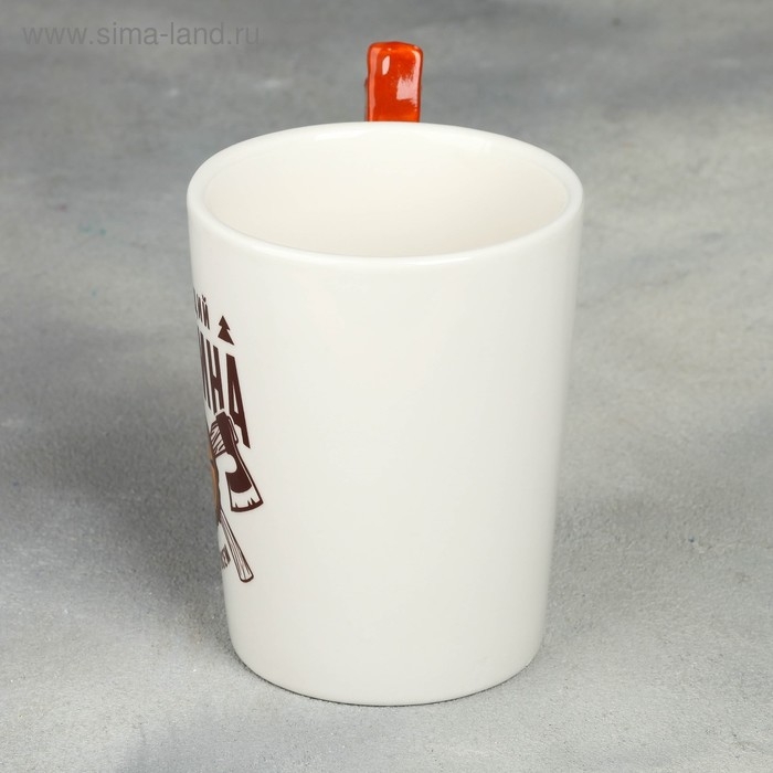 Кружка &laquo;Настоящий мужчина&raquo;, с формовой ручкой, 400 мл