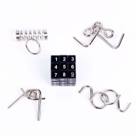 Головоломка металлическая &laquo;Мозг человека&raquo;, набор 5 шт.