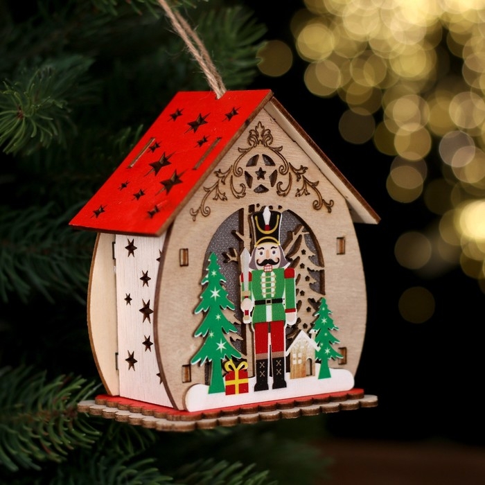 Новогодний декор с подсветкой &laquo;Щелкунчик&raquo; 9 &times; 7 &times; 11 см