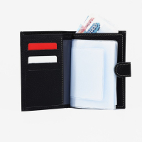 Обложка для автодокументов и паспорта на кнопке TEXTURA, отдел для купюр, 5 карманов для карт, цвет чёрный Обложка для автодокументов и паспорта на кнопке TEXTURA, отдел для купюр, 5 карманов для карт, цвет чёрный