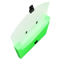 Папка-портфель А4 на замке, Calligrata "Неон", 1 отделение, пластиковая, 700 мкм, салатовая Папка-портфель А4 на замке, Calligrata "Неон", 1 отделение, пластиковая, 700 мкм, салатовая