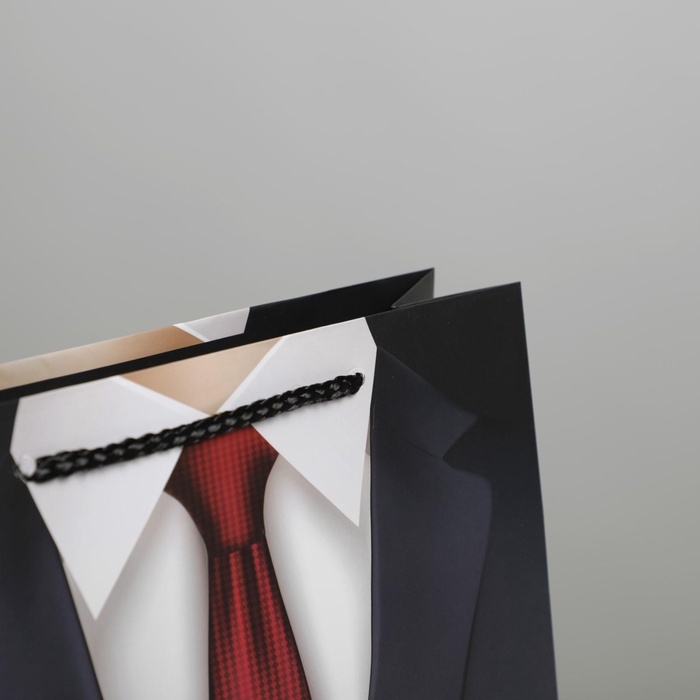 Пакет подарочный ламинированный, упаковка, &laquo;Лучшему мужчине&raquo;, ML 21 х 25 х 8 см