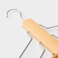 Плечики - вешалка для одежды LaDо́m Bois, 41&times;38 см, многоуровневая, деревянная сорт А
