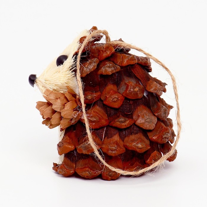 Декоративная подвеска &laquo;Ёжик из природных материалов&raquo;, 6&times;7&times;9 см