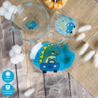 Набор детской посуды Доляна «Динозаврик», 3 предмета: миска 450 мл, тарелка d=20 см, кружка 200 мл Набор детской посуды Доляна «Динозаврик», 3 предмета: миска 450 мл, тарелка d=20 см, кружка 200 мл