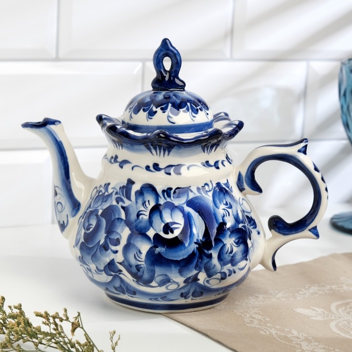 Чайник &laquo;Анимон&raquo;, 1 л, гжель