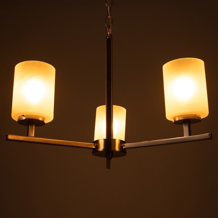 Люстра Люстра "Эмма" 3х40Вт Е27 Сатин 40х40х75(40)см