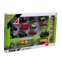 Набор металлических тракторов «Ферма», с животными, МИКС Набор металлических тракторов «Ферма», с животными, МИКС