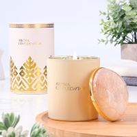 Свеча ароматическая в стакане "Aroma collection", 260 г, цитрус, сандаловое дерево, в тубусе 10547 Свеча ароматическая в стакане "Aroma collection", 260 г, цитрус, сандаловое дерево, в тубусе 10547