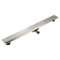 Трап ZEIN, c флaнцeм свободного вращения 360&deg;, 7х90 см, d=40/50 мм, нерж. сталь, сатин