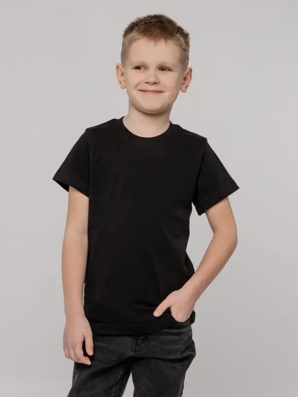 Футболка детская T-Bolka Kids, черная, 6 лет Футболка детская T-Bolka Kids, черная, 6 лет