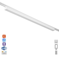 Светильник трековый ULTRA "Линия" LED 20Вт 3000K-5700К CRI90 белый 61,5х2,6х2,4см Светильник трековый ULTRA "Линия" LED 20Вт 3000K-5700К CRI90 белый 61,5х2,6х2,4см