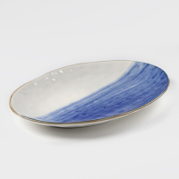 Блюдо фарфоровое Доляна «Космос», 30,8×21,7×3,3 см, цвет синий Блюдо фарфоровое Доляна «Космос», 30,8×21,7×3,3 см, цвет синий