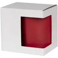 Коробка для кружки с окном Cupcase, белая Коробка для кружки с окном Cupcase, белая