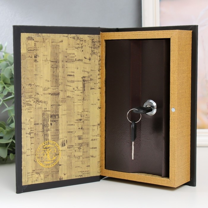 Сейф-книга дерево кожзам Сейф-книга дерево кожзам "Греческая ваза" 21х13х5 см