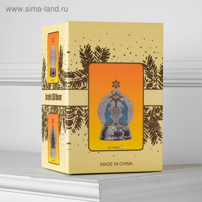 Светодиодная фигура «Снежный шар с ёлкой» 12 × 18 × 12 см, пластик, батарейки ААх3 (не в комплекте), свечение тёплое белое Светодиодная фигура «Снежный шар с ёлкой» 12 × 18 × 12 см, пластик, батарейки ААх3 (не в комплекте), свечение тёплое белое