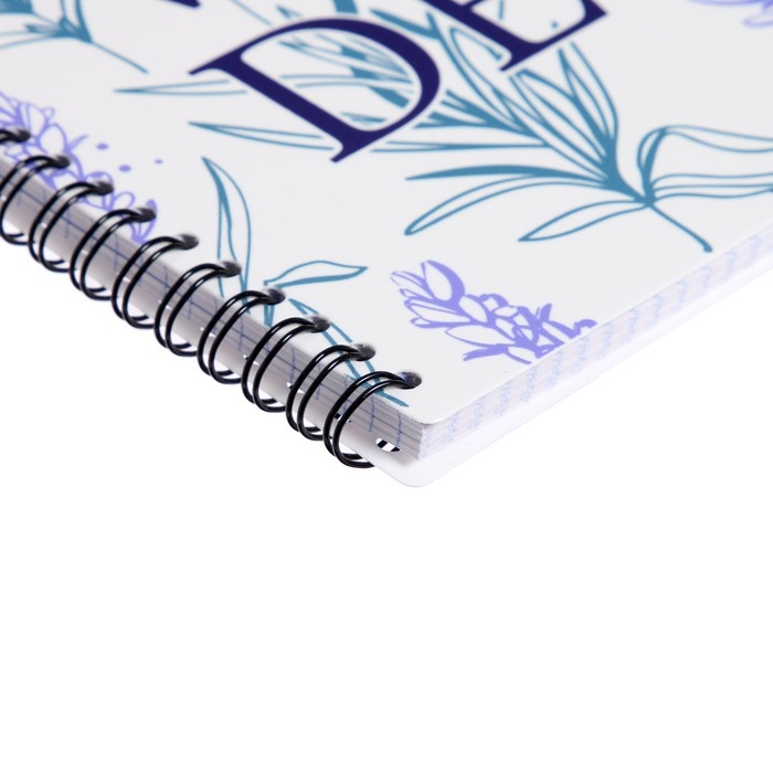 Тетрадь на спирали, 80 листов в клетку, ErichKrause Lavender, пластиковая обложка, блок офсет 100% белизна, МИКС Тетрадь на спирали, 80 листов в клетку, ErichKrause Lavender, пластиковая обложка, блок офсет 100% белизна, МИКС