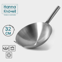 Сковорода-Wok Hanna Knövell из нержавеющей стали Chief, d=32 см, с ручкой Сковорода-Wok Hanna Knövell из нержавеющей стали Chief, d=32 см, с ручкой