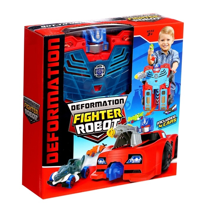 Парковка &laquo;Робот&raquo;, 4 машинки в наборе