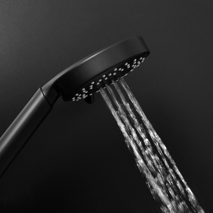 Душевая лейка ZEIN Z3212, 3 режима, средняя, пластик, цвет черный Душевая лейка ZEIN Z3212, 3 режима, средняя, пластик, цвет черный