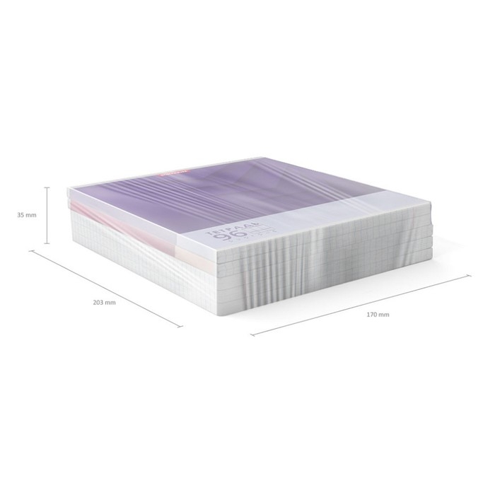 Тетрадь 96 листов в клетку, ErichKrause Duotone Next, обложка мелованный картон, блок офсет 100% белизна, МИКС