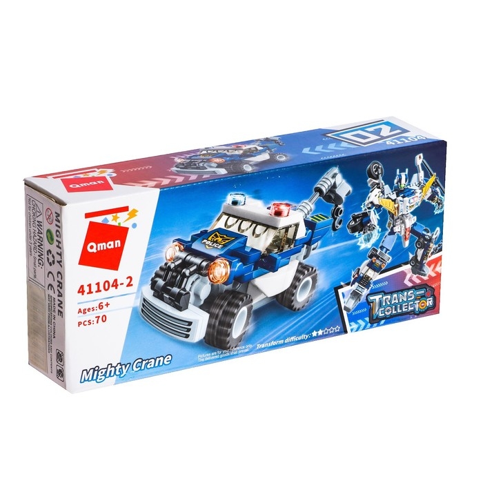 Конструктор Робот &laquo;Полицейский транспорт&raquo;, 6 видов, МИКС