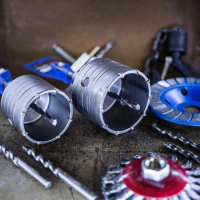 Коронка буровая в сборе ТУНДРА, SDS-plus, М22 х 80 мм Коронка буровая в сборе ТУНДРА, SDS-plus, М22 х 80 мм