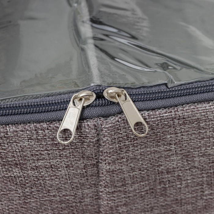 Короб для хранения обуви &laquo;Рон&raquo;, 58&times;30&times;15 см, цвет серый