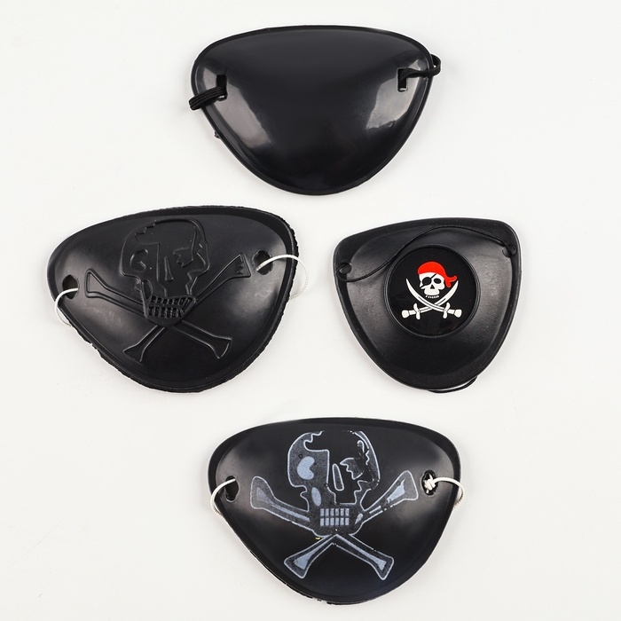 Повязка на глаз пиратская, МИКС Повязка на глаз пиратская, МИКС