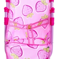 Коляска для кукол, металлический каркас, трехколесная, летняя Коляска для кукол, металлический каркас, трехколесная, летняя