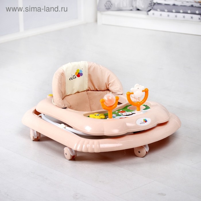 Ходунки &laquo;Верный друг&raquo;, 7 колес, муз. игрушки, бежевый