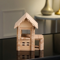 Конструктор деревянный &laquo;Домик с верандой&raquo;, 102 детали, массив бука