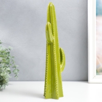 Сувенир керамика "Кактус Цереус" зелёный 6,3х12,5х34,5 см