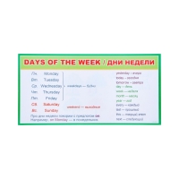 Набор карточек-закладок "Для начальной школы" 3-4 класс, 10 карточек, 20x10 см