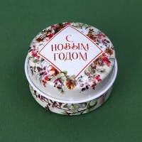 Новогодняя Свеча новогодняя в железной банке &laquo;Новый год: Олененок&raquo;, аромат карамель, диам. 4,8 см