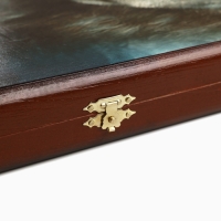 Нарды деревянные большие, с шашками "Волк", настольная игра, 60 х 60 см Нарды деревянные большие, с шашками "Волк", настольная игра, 60 х 60 см