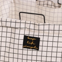 Корзина универсальная складная &laquo;Клетка&raquo;, 40&times;26&times;50 см, цвет бело-чёрный