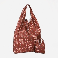 Сумка хозяйственная на кнопке, складная, цвет коричневый Сумка хозяйственная на кнопке, складная, цвет коричневый