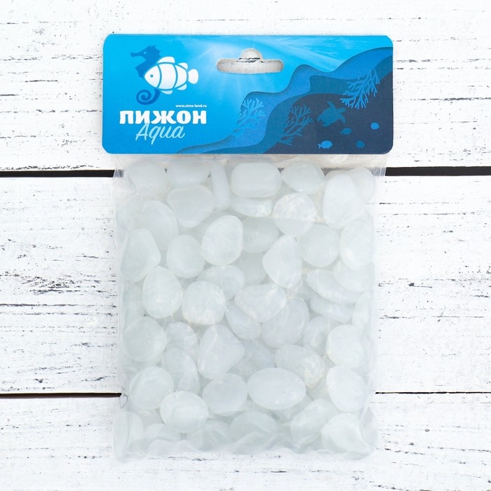 Декоративные камни для аквариума, светящиеся, 20 мм, 200 г, белые Декоративные камни для аквариума, светящиеся, 20 мм, 200 г, белые