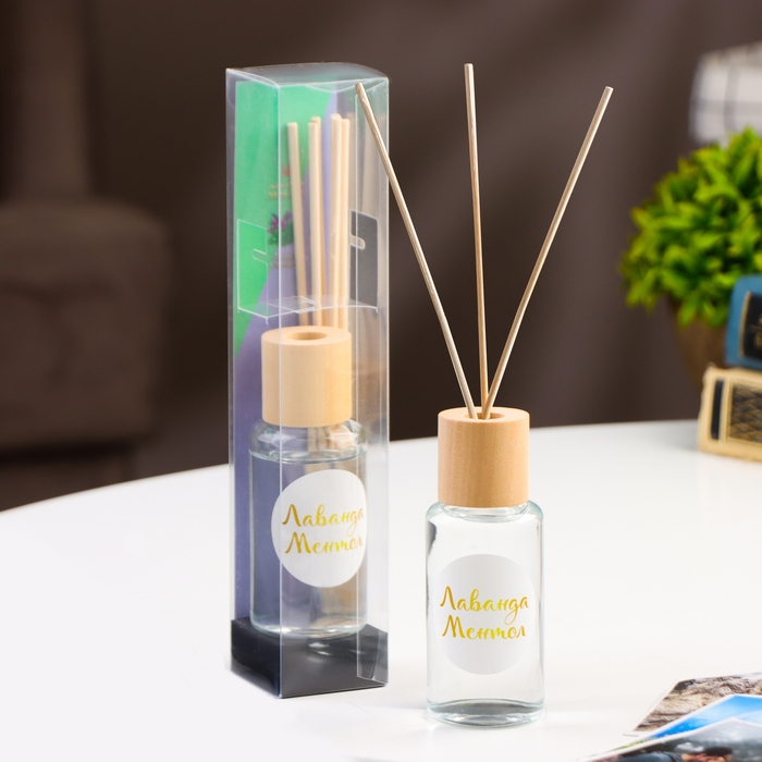 Диффузор ароматический Диффузор ароматический "Модерн", 50 мл, лаванда и ментол, "Богатство Аромата"