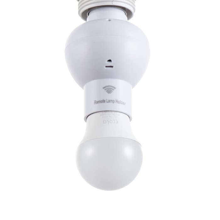 Переходник с ПДУ Переходник с ПДУ "Некст" Е27/(Е27+Е14) 15Вт белый 6х6х10см