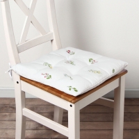 Сидушка на стул Этель "Цветочек" 42х42х7 см, саржа 190 г/м2, 100% хл Сидушка на стул Этель "Цветочек" 42х42х7 см, саржа 190 г/м2, 100% хл