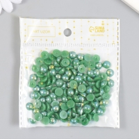 Декор для творчества пластик "Половинки бусин. Зелёная гамма" 20 гр 0,8х0,8 см Декор для творчества пластик "Половинки бусин. Зелёная гамма" 20 гр 0,8х0,8 см
