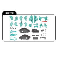 Электронный конструктор &laquo;Динаботы: Трицератопс&raquo;, световые и звуковые эффекты, 57 деталей