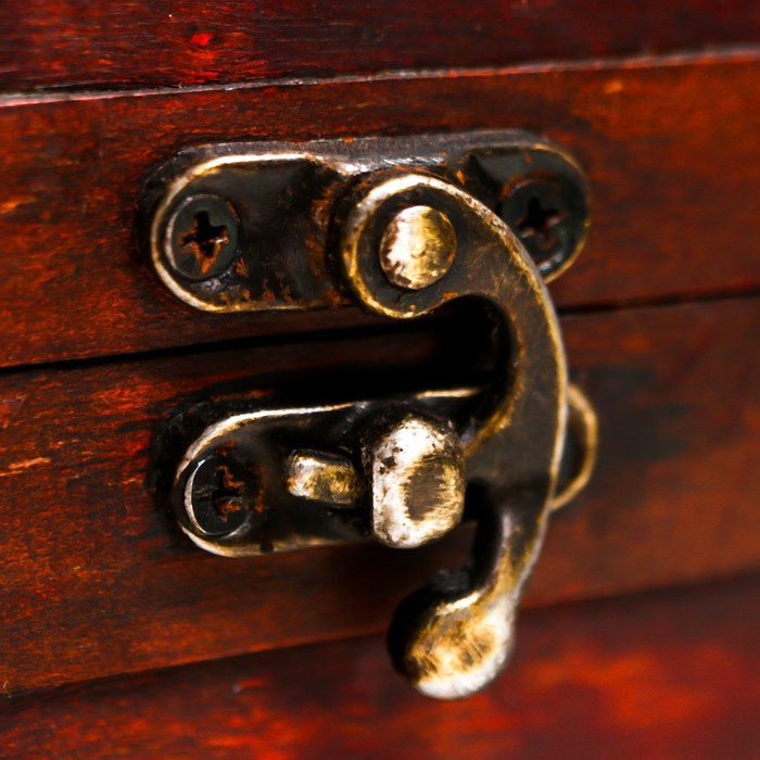 Шкатулка дерево состаренная "Рыцарский турнир" набор 2 шт 12х17,5х14,5, 15х21х17,5 см